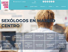 Tablet Screenshot of lasexologia.com